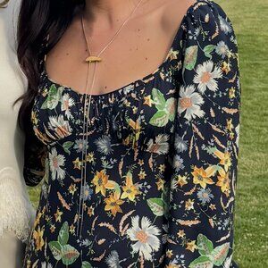 BRACHA | Lauren Two Tone Lariat Necklace